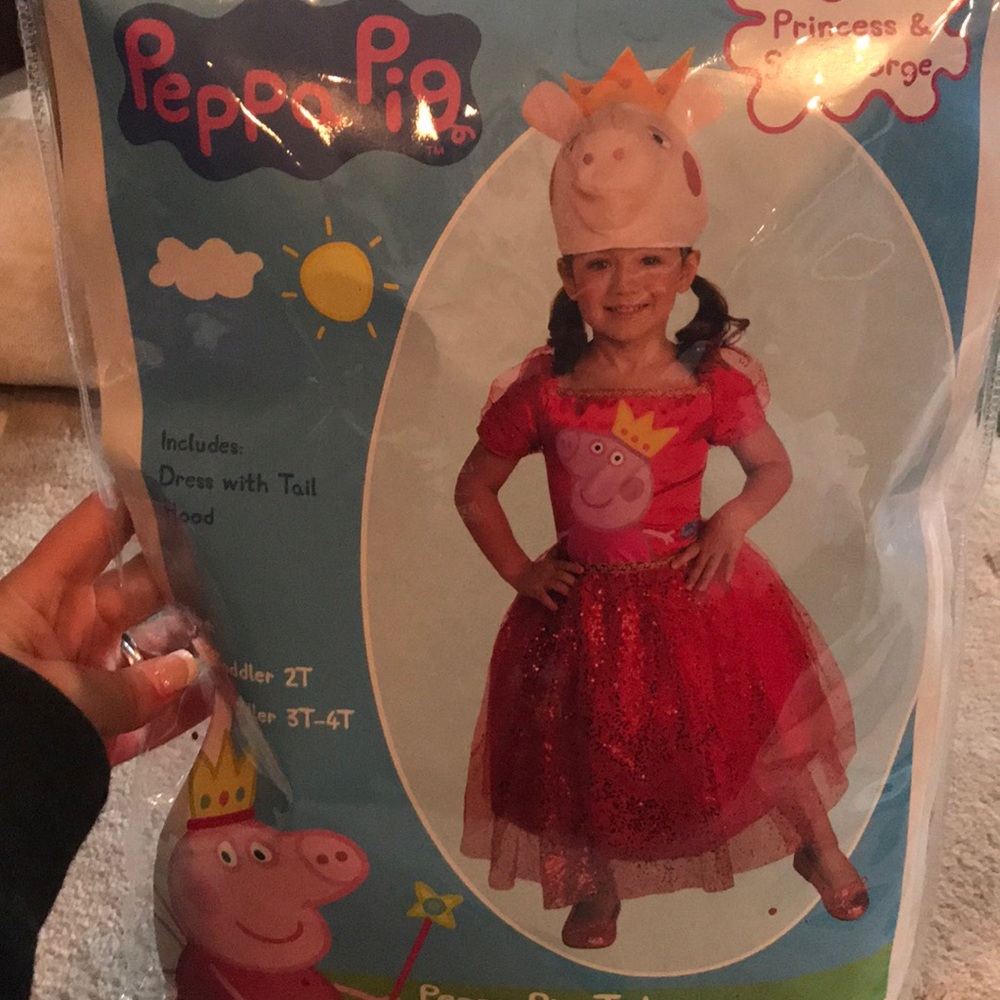Peppa pig princess costume! 3t-4t